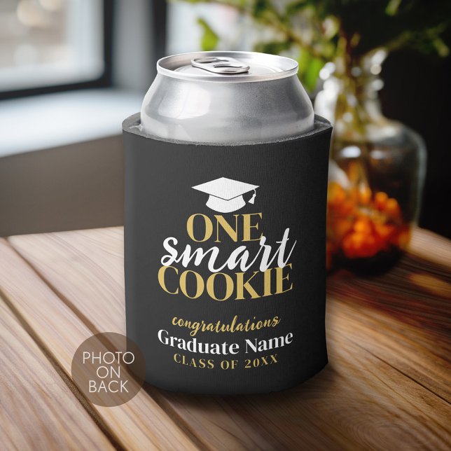 One Smart Cookie - Moderner Abschluss 1 Foto Dosenkühler (Custom Can Cooler)