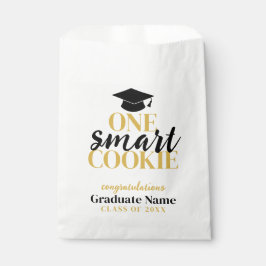 One Smart Cookie - Moderner Black Gold Abschluss Geschenktütchen