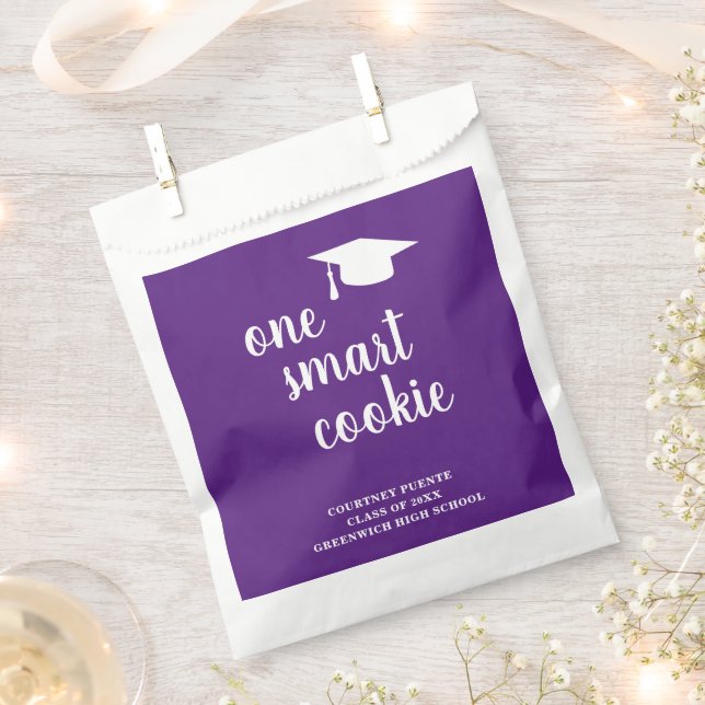 One Smart Cookie Mortar Board Moderner Abschluss Geschenktütchen (Ausgeschnitten)