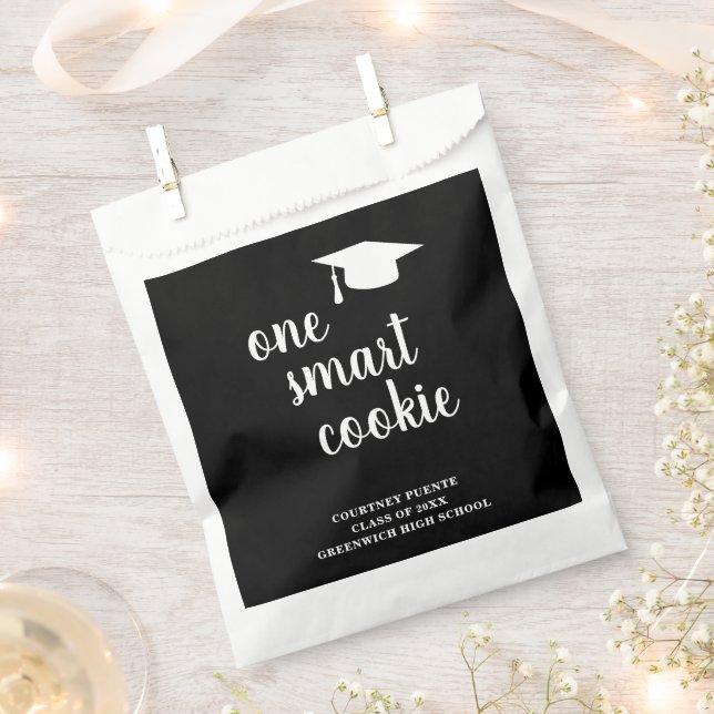 One Smart Cookie Mortar Board Moderner Abschluss Geschenktütchen (Ausgeschnitten)