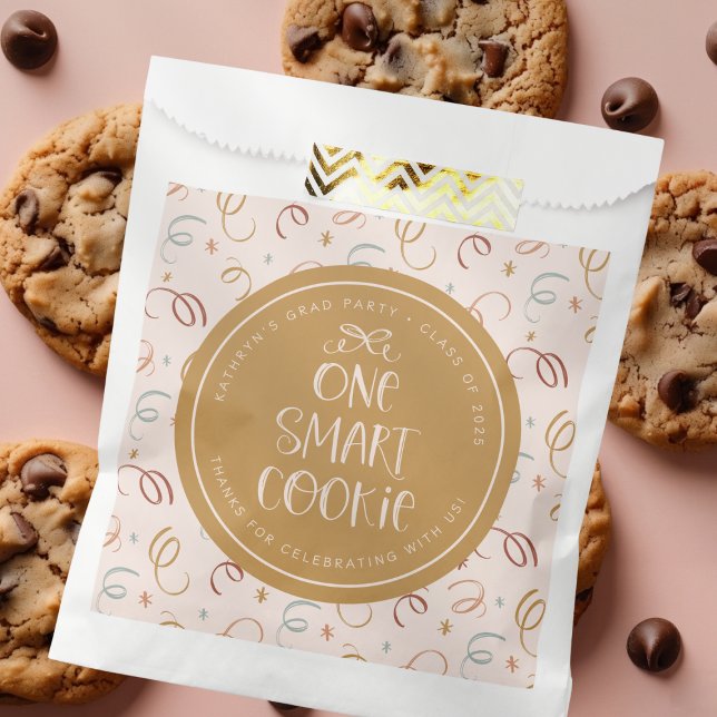 One Smart Cookie Niedlich Confetti Custom Grad Par Geschenktütchen (Von Creator hochgeladen)