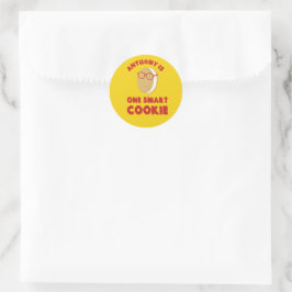 One Smart Cookie Personalisiert Graduation Party Runder Aufkleber