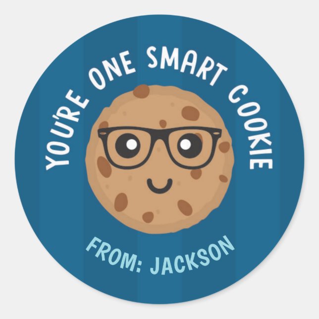 One Smart Cookie Valentine's Day Sticker (Vorderseite)