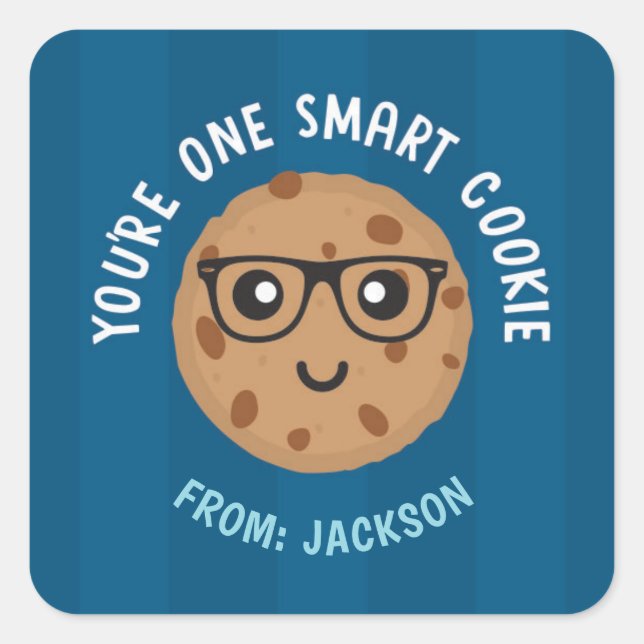 One Smart Cookie Valentine's Day Sticker (Vorderseite)