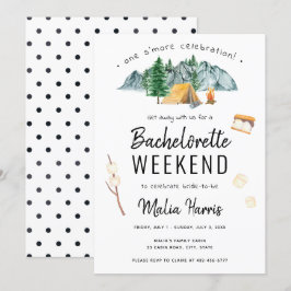 One S'More Celebration Camping Bachelorette Einladung