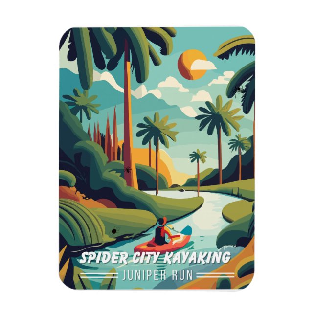 One Star Review Travel Poster des Juniper Run Magnet (Vertikal)