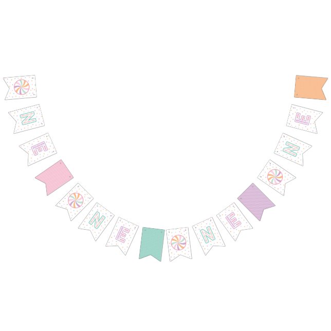 One Sweet Birthday ONE ONE ONE BANNER BUNTING (Alle)