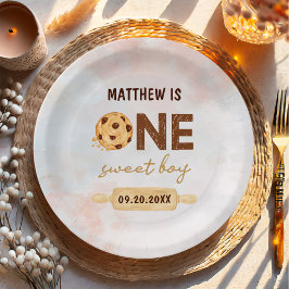 One Sweet Cookie Erste Geburtstagsparty Pappteller