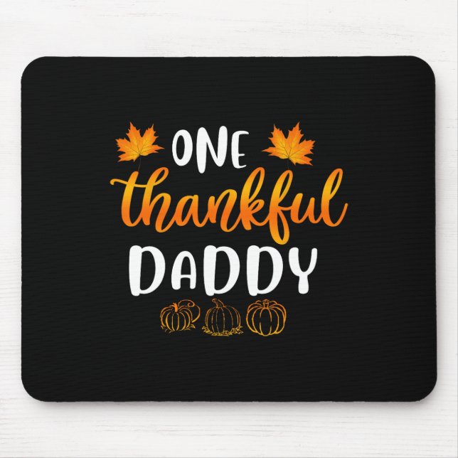 One Thankful Fall Erntedank Herbstspass Da Mousepad (Vorne)
