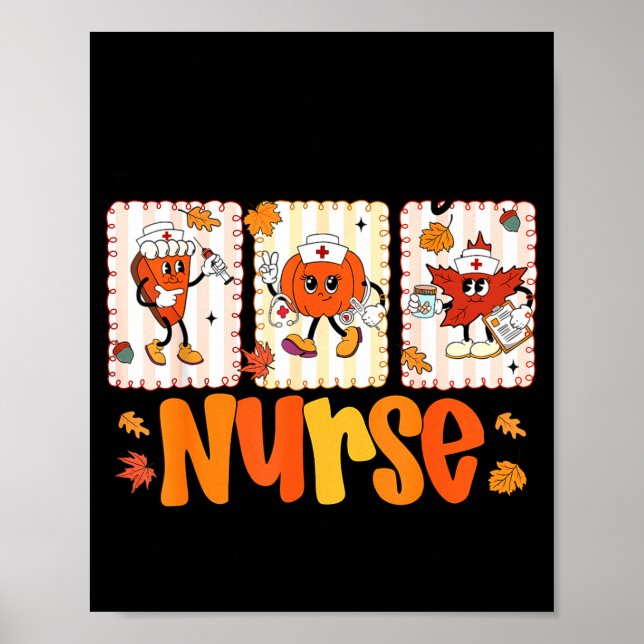 One Thankful Nurse Thanksgiving Turkey Day Nurse G Poster (Vorne)
