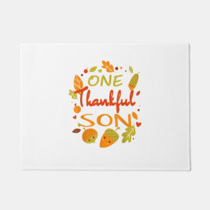 One Thankful Son Shirt Family Erntedank 2021 ma Fußmatte