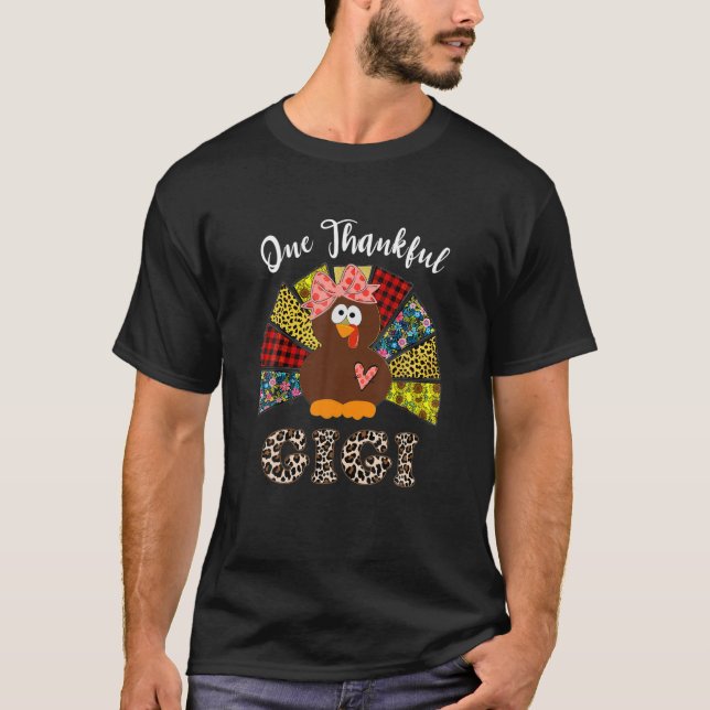 One Thankgivings Gigi Turkey Leopart Thankgivings T-Shirt (Vorderseite)