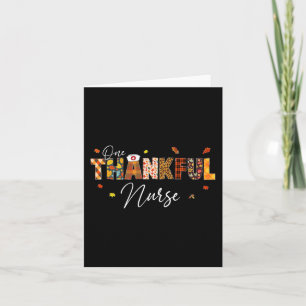 One Thanking Nurse Erntedank Day Leopard Kariert Karte