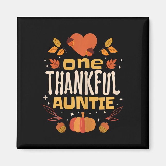 One Thanktie Fall Erntedank Tante Magnet (Vorne)
