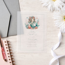 "One-the-Sea" Vellum Mermaid Erster Geburtstag