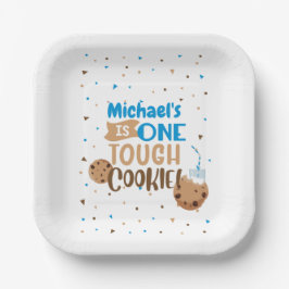One Tough cookie Birthday Paper Plates Pappteller