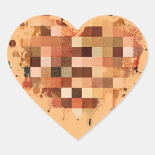 One World Heart Aufkleber