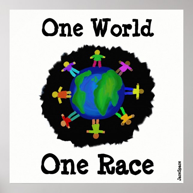 One World, One Race Poster (Vorne)