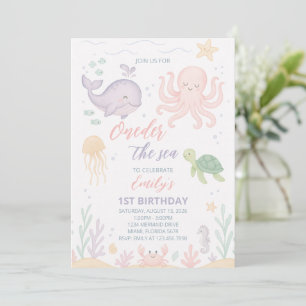 Oneder mer 1er anniversaire Invitation
