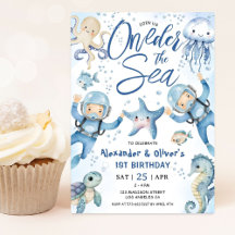 ONEder The Sea Zwillingsjunge 1. Geburtstag Süßer