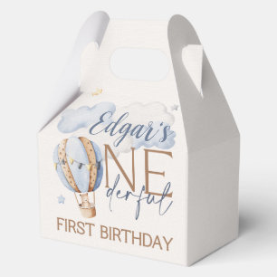 ONEderful 1st Birthday Hot Air Ballon Party Boxes Geschenkschachtel