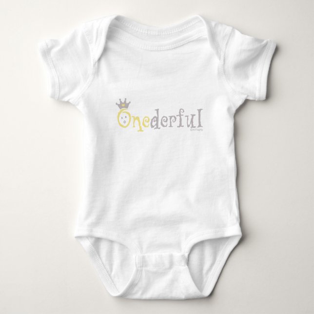 ONEderful BABY (Gelb) Strampler (Vorderseite)