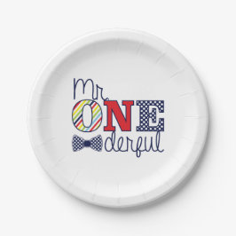 ONEderful Birthday Party - Paper Tellers 7" Pappteller