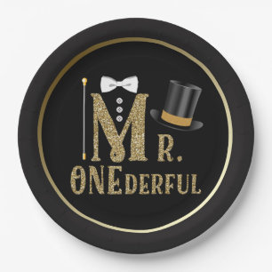 ONEderful Boys 1st Birthday Paper Tellers Pappteller