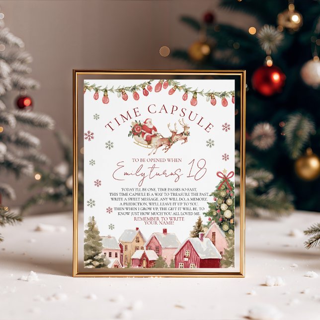 ONEderful Christmas Time Capsule Sign Sockelschild (Von Creator hochgeladen)