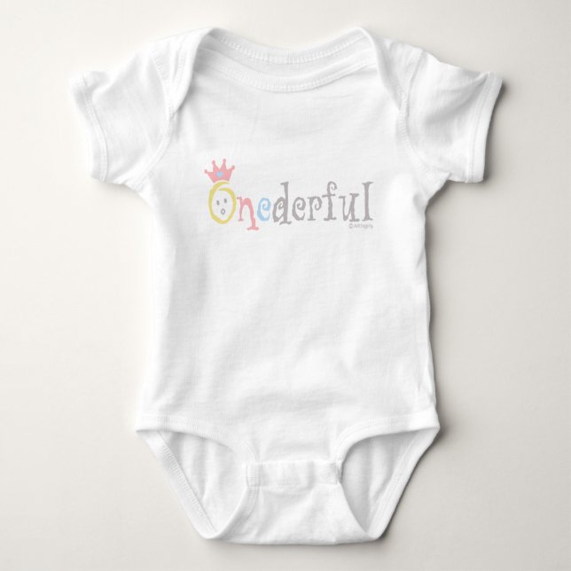 ONEderful (Pastell 2) Baby Strampler (Vorderseite)