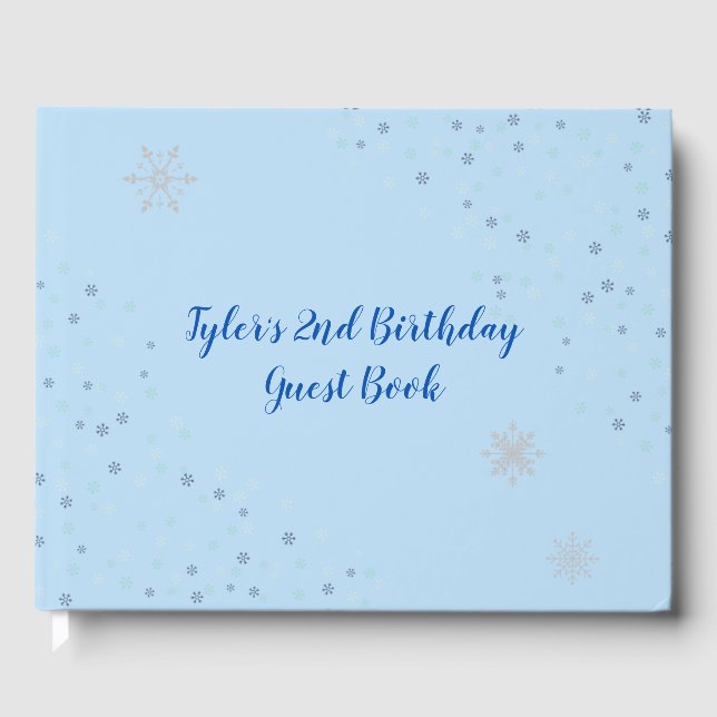 Onederland Boy Birthday Party Livre d'or (Recto)