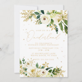 Onederland One First Birthday Einladung