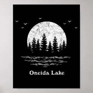 Oneida-See Outdoor-Abenteuer Familienurlaub Poster