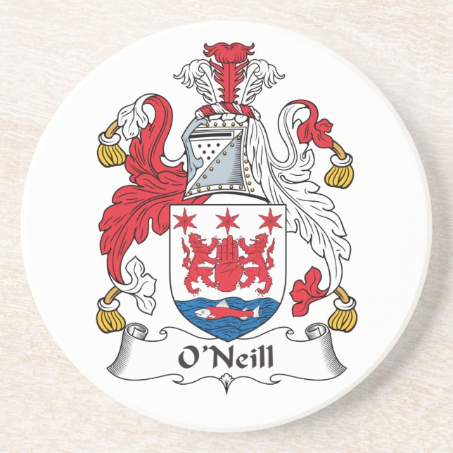 O'Neill-Familienwappen Getränkeuntersetzer (Vorne)
