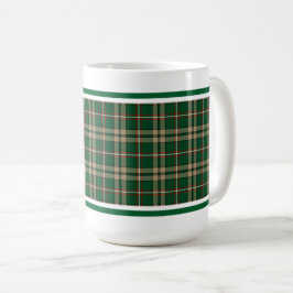 O'Neill Tartan Tan und Green Irish Kariert Kaffeetasse