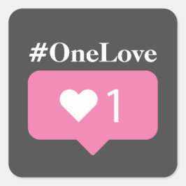 #OneLove Case-Mate iPhone Case Quadratischer Aufkleber