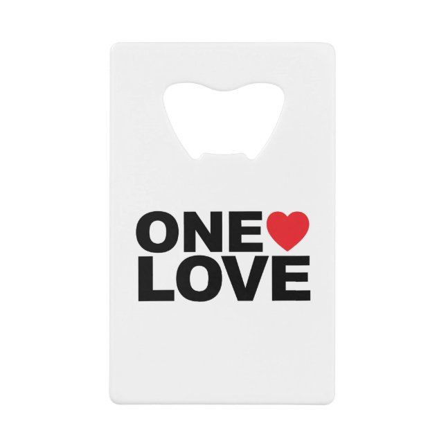 OneLove-Logo Geldbeutel Flaschenöffner (Vorderseite)