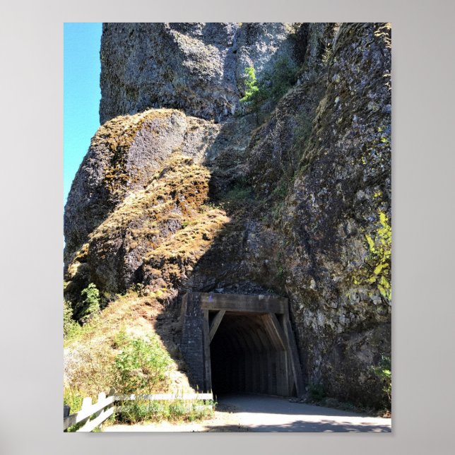 Oneonta Gorge Tunnel, Oregon Poster (Vorne)