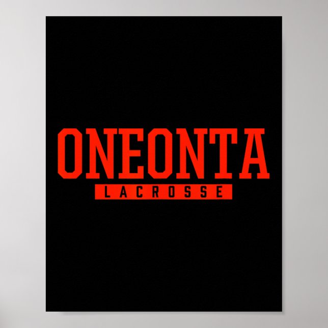 Oneonta High School Lacrosse Poster (Vorne)