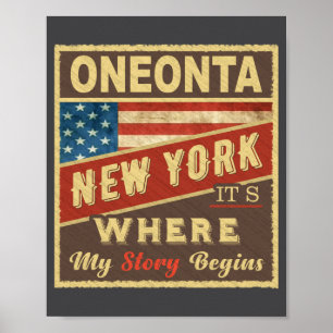 Oneonta Ny Hier Beginnt Meine Geschichte _1 Poster