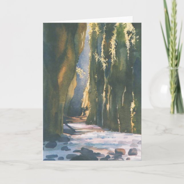 Oneonta Schlucht, Gruß-Karte Karte (Vorderseite)