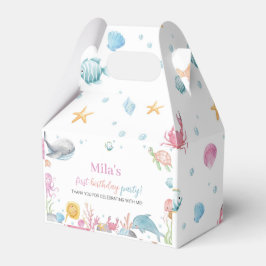 Onethe Sea Pastel Birthday Favor Box Geschenkschachtel
