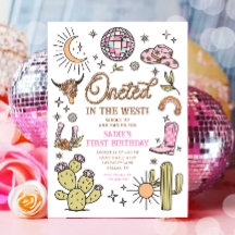 Onett in der West Disco Cowgirl First Birthday