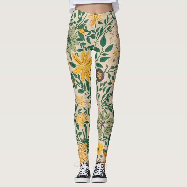 Onflora Floral Legging Leggings (Vorderseite)