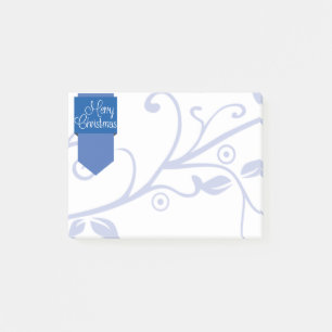 Onglet bleu et savourer Joyeux Noël Post-it Notes