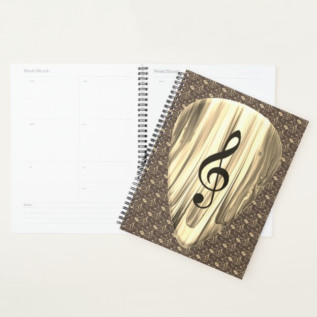 Onglet de guitare de notes musicales personnalisée (Devant avec enveloppe)