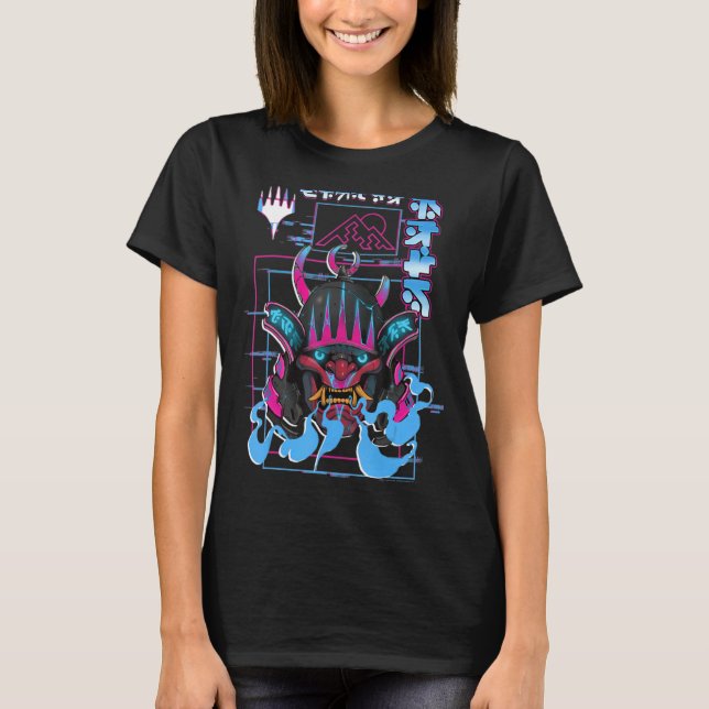 Oni Demon Japanese Devil T-Shirt (Vorderseite)