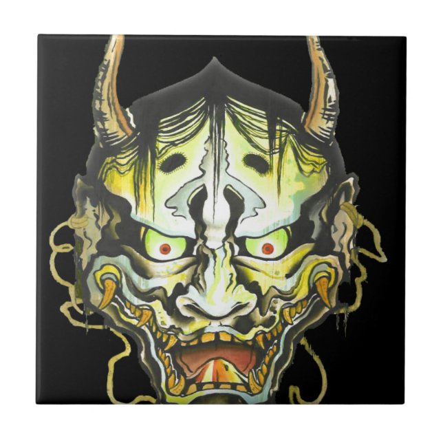 Oni Devil Design Fliese (Vorderseite)