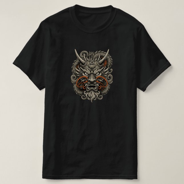 Oni-Drache T-Shirt (Design vorne)