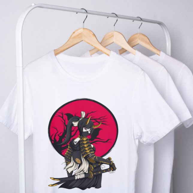 Oni Girl Samurai T-Shirt (Von Creator hochgeladen)